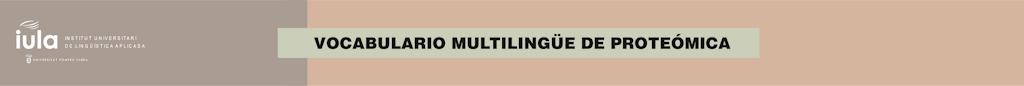 Vocabulario de proteómica